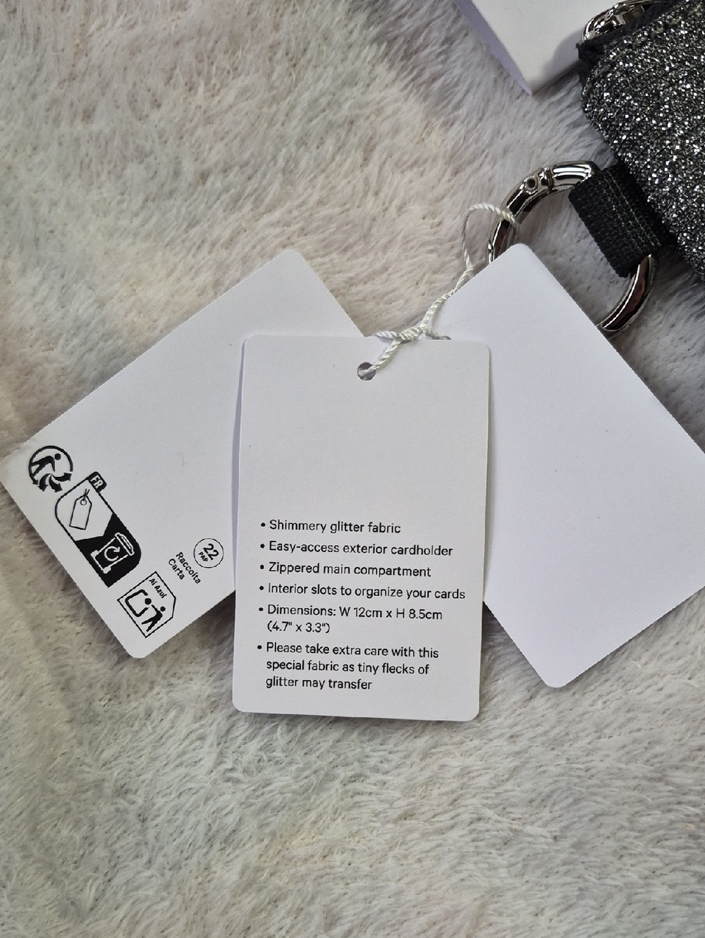 Lululemon Clippable Card Pouch Glitter And Glow On Hair Ties NWT - Picture 4 of 10
